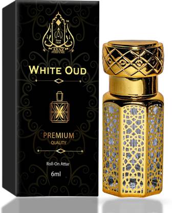 Ayaz WHITE OUD M Attar| Strong Masculine Non-Alcoholic Roll-On Long Lasting Attar OUD Eau de Parfum  -  6 ml