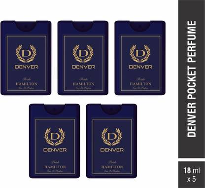DENVER Hamilton Pride Pocket Perfume Combo Set Of 5 X 18 ml Perfume  -  90 ml