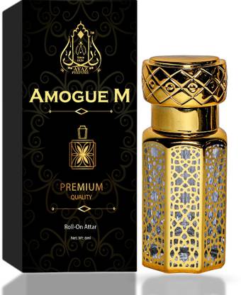 Ayaz AMOGUE-M Luxury Fragrance Non Alcoholic Roll-On Spicy Attar | Long Lasting Perfume  -  6 ml