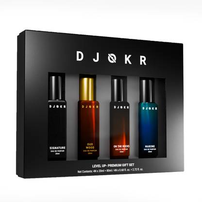 DJOKR Perfume Gift Set Pack of 4x20 ML , Premium Luxury Long Lasting Fragrance Eau de Parfum  -  80 ml