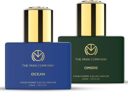 THE MAN COMPANY Ocean & Ombre Perfume Combo | Refreshing & Warm Fragrance Eau de Parfum  -  60 ml