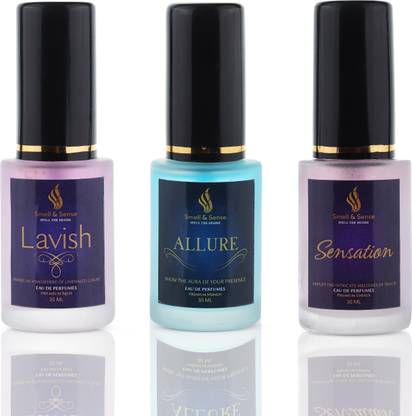 Smell & Sense Unisex Combo Trio Pack | Lavish, Allure & Sensation(30ml) Eau de Parfum  -  90 ml