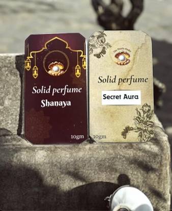 Thepearlsstudio Solid Perfume Pack of 2 | Secret & Shanaya | 2 x 10ml Eau de Cologne  -  20 ml