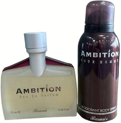 RASASI Ambition (Perfume with Free Deodorant) Eau de Parfum  -  70 ml