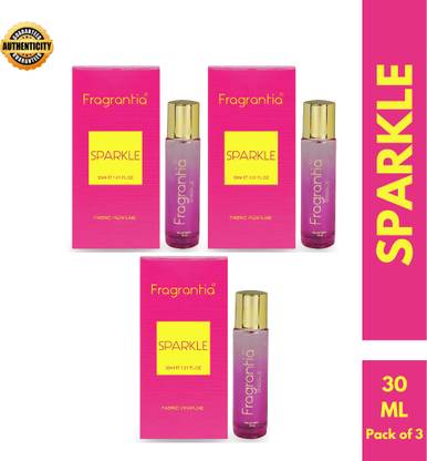 Fragrantia Sparkle Perfume 30ml Each (Pack of 3) Perfume  -  90 ml