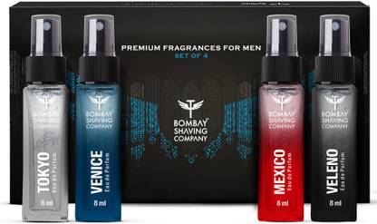 BOMBAY SHAVING COMPANY Premium Perfume Gift Set 4 x 8 ml| Long Lasting Fragrance Eau de Parfum – 32 ml  (For Men) at Rs. 284