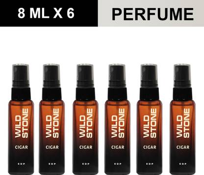 Wild Stone Cigar Premium Perfume Trial Pack for Men 8 ML Pack of 6 Eau de Parfum  -  48 ml