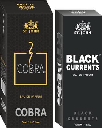 ST-JOHN Cobra 50ml & Black Current 50ml Body Perfume Combo Gift Pack Eau de Parfum  -  100 ml