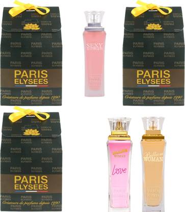 Paris Elysees Champs Elysees Pack of 3 100 ML Each Perfume Gift Set Eau de Toilette  -  100 ml