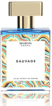 Arabian Aroma Sauvage Perfume For Men Fresh and Wild Perfume With Long Lasting Fragrance, Extrait De Parfum  -  50 ml