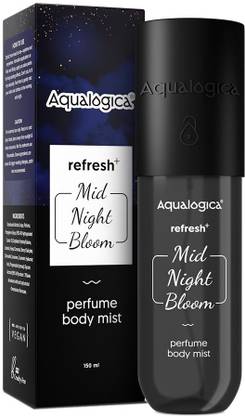 Aqualogica Refresh+Mid Night Bloom Perfume Body Mist Up-To 10% Fragrance Oil Concentration Eau de Parfum  -  150 ml