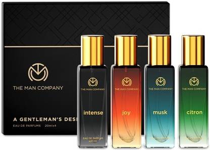THE MAN COMPANY Perfume for Men Gift Set - 4*20ml | A Gentleman's Desire | Long-Lasting Premium Eau de Parfum  -  80 ml