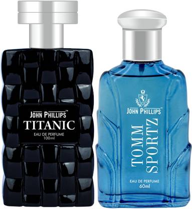 John Phillips TITANIC & TOMM SPORTZ | Long Lasting | Combo Eau de Parfum  -  160 ml