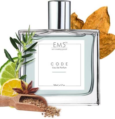 Em5 Code Men's Perfume | Strong & Long Lasting Spray | Citrus Leather Anis | Luxury Eau de Parfum  -  50 ml