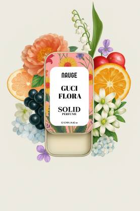 Nauge Guci Flora Non-Greasy |Long-Lasting Solid Perfume Eau de Cologne Eau de Cologne  -  12 ml