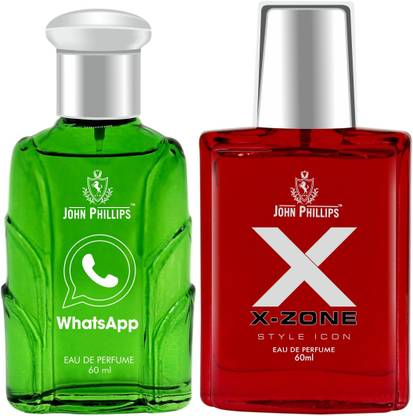 John Phillips WHATSAPP & XX-ZONE | Long Lasting | Combo Eau de Parfum  -  120 ml