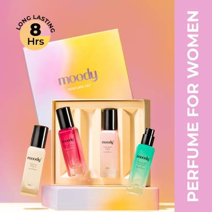 MOODY Set Of 4 For Women|Long-lasting fragrances|Travel Friendly|Combo Pack Eau de Parfum - 80 ml