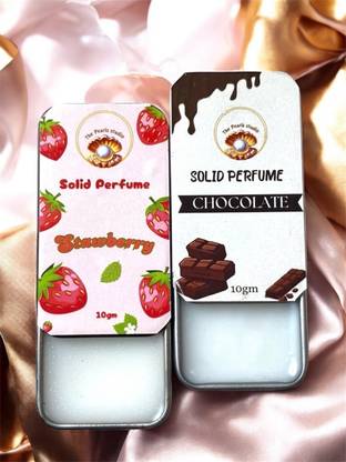 Thepearlsstudio Solid Perfume Pack of 2 | Strawberry & Chocolate | 2 x 10ml Eau de Cologne  -  20 ml
