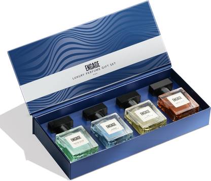 Engage Gift Set Luxury Travel Perfume, Long Lasting Fragrance, Wedding Hamper(25mlx4) Eau de Parfum - 100 ml (For Men) Engage Gift Set Luxury Travel Perfume, Long Lasting Fragrance, Wedding Hamper(25mlx4) Eau de Parfum - 100 ml (For Men)