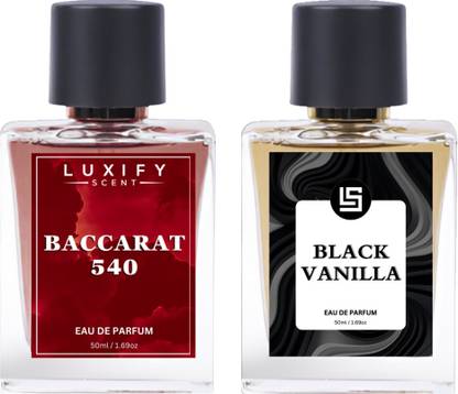 Luxify Scent Baccarat 540 & Black Vanilla Perfume | Long-Lasting | Luxury Gift Pack | Eau de Parfum  -  100 ml