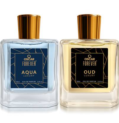 OSCAR Forever Luxury Combo of Aqua & Oud Long Lasting Fragrance (100ml Each) Eau de Parfum  -  200 ml