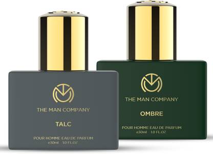 THE MAN COMPANY Talc & Ombre Perfume Combo | Long-Lasting Fragrance Eau de Parfum  -  60 ml