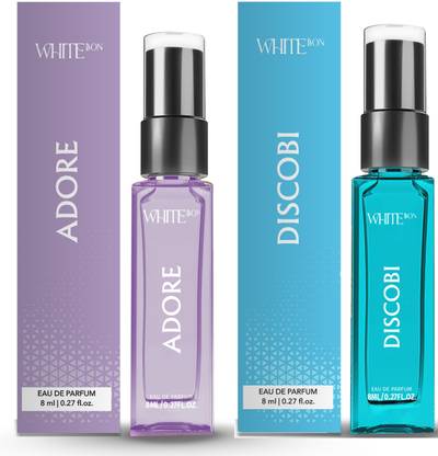 white bon Adore perfume & Discobi perfume combo|2X10ML|With Citrus & Woody Notes Eau de Parfum  -  20 ml