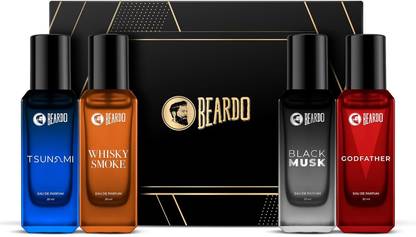 BEARDO Whisky Smoke Godfather Tsunami Black Musk Perfume | Strong & Long Lasting Perfume  -  80 ml
