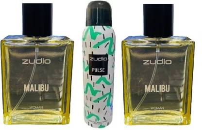 zudio MALIBU -2 AND PULSE MEN -1 PACK OF 3 YT Perfume  -  350 ml
