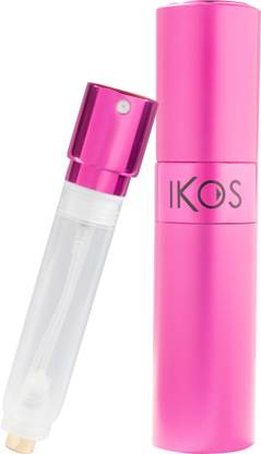 Ikos Portable Refillable Perfume Atomizer Empty Bottle Pump Scent Spray (PINK) Perfume  -  5 ml