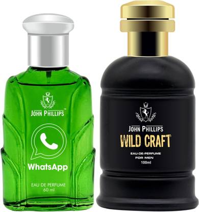 John Phillips WHATSAPP & WILDCRAFT | Long Lasting | Combo Eau de Parfum  -  160 ml