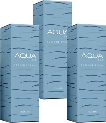 Aqua Red Long Lasting Fresh & Soothing Fragrance 3pcs (30ml each) Perfume  -  90 ml