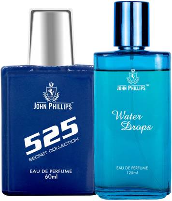 John Phillips 525 & WATER DROPS | Long Lasting | Combo Eau de Parfum  -  185 ml