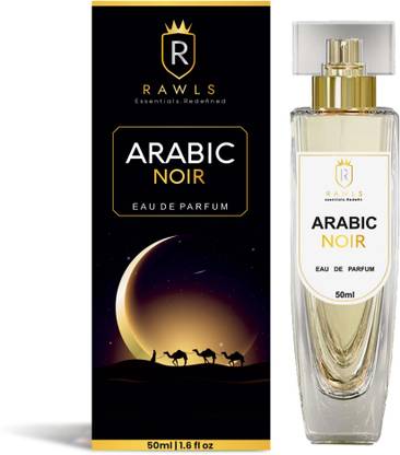 RAWLS Arabic Noir Perfume - Coffee, Jasmine, Vanilla & Cedar Wood | Long Lasting Eau de Parfum  -  50 ml