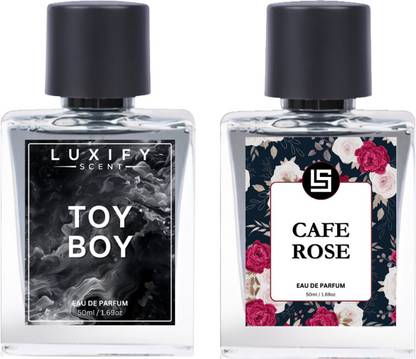 Luxify Scent Toy Boy & Cafe Rose Combo | Pure Parfum | Luxury Gift | Eau de Parfum  -  100 ml