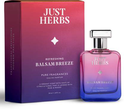 Just Herbs Refreshing Musk & Woody Balsam Breeze Perfect Gifting Long Lasting Fragrance Eau de Parfum  -  50 ml