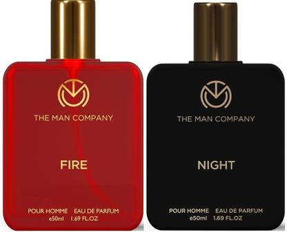THE MAN COMPANY Fire & Night Perfume Combo | Long-Lasting Fragrance | Day Outing & Date Night Eau de Parfum - 100 ml  (For Men)