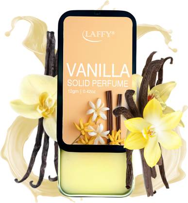LAFFY Vanilla Solid Perfume | Long-Lasting, Non-Greasy Perfume | Travel-Friendly Eau de Cologne  -  12 ml