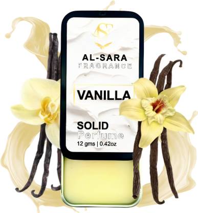 AL SARA FRAGRANCE Vanilla Solid Perfume | Long-Lasting, Non-Greasy Perfume | Travel-Friendly Eau de Cologne  -  12 ml