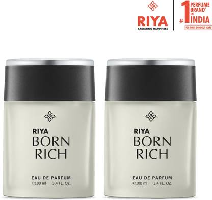 RIYA Born Rich Perfume for Boys | Long Lasting | Mild Fragrance | Combo of 2 Eau de Parfum  -  200 ml