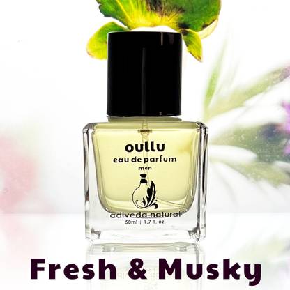 Adiveda Natural Oullu Oud Perfume for Men Musky Eau de Parfum  -  50 ml