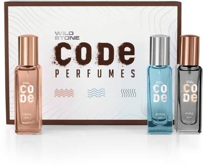 Wild Stone CODE Luxury Perfume Gift Set for Men- 20ML x 3, Long-Lasting Premium Perfume for Him Eau de Parfum  -  60 ml