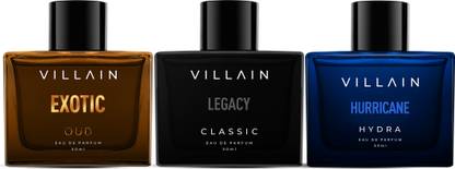 VILLAIN Legendary Trio Combo Perfume Pack of 3 Eau de Parfum  -  50 ml