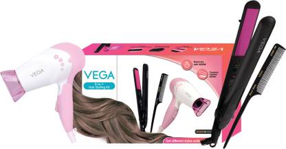 VEGA 3-In-1 Hair Styling Kit (Straightener, Dryer & Comb), VGGP-07 Personal Care Appliance Combo