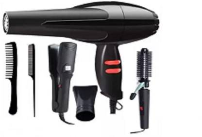 CKINDIA Hair dryer 1500 Watts 522 Hair Straightener,471B Hair Curler and 2 tail comb Personal Care Appliance Combo