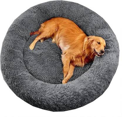 Zexsazone Round donut soft pet bed is perfect for large dog, pet family size XL Pet Bed