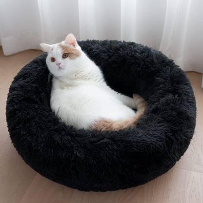 Zexsazone The round soft pet bed is perfect for indoor cats and puppies for all weather S Pet Bed