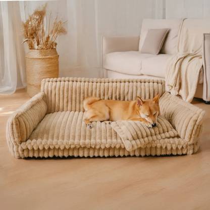 furely Stylish Comfort Orthopedic Fluffy Cozy Sleep Sofa Bed For Dog & Cat M Pet Bed