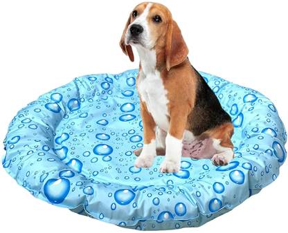 W9 Round Sleeping Waterproof Pet Mat Ice Cooling Bed for Small Dog Cat-(50CM) M Pet Bed