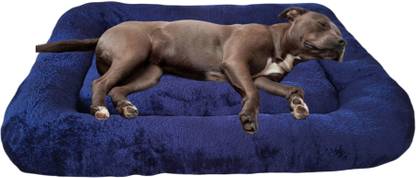 PETPLE 95cm Silky Bolster Dog Bed Large , Washable 4" Thickness Orthopedic Pet Beds XL Pet Bed